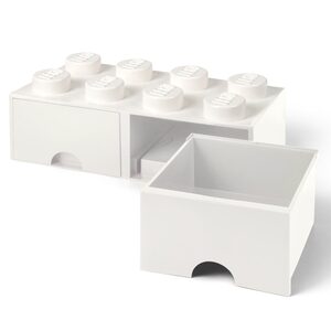 Witte LEGO® opbergsteen met 8 noppen (5006209)